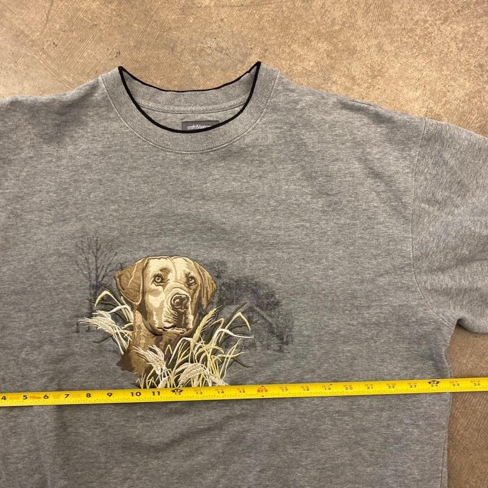 Vintage Dog Nature Animals Croft & Barrow Early 2000s Sweatshirt Crewneck Large - Picture 4 of 5